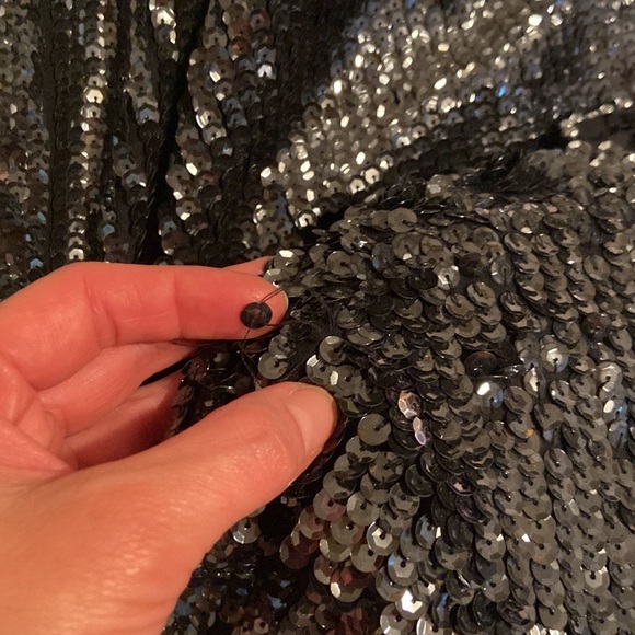 Vintage Oleg Cassini sequin blouse size small fits size medium - Picture 13 of 13